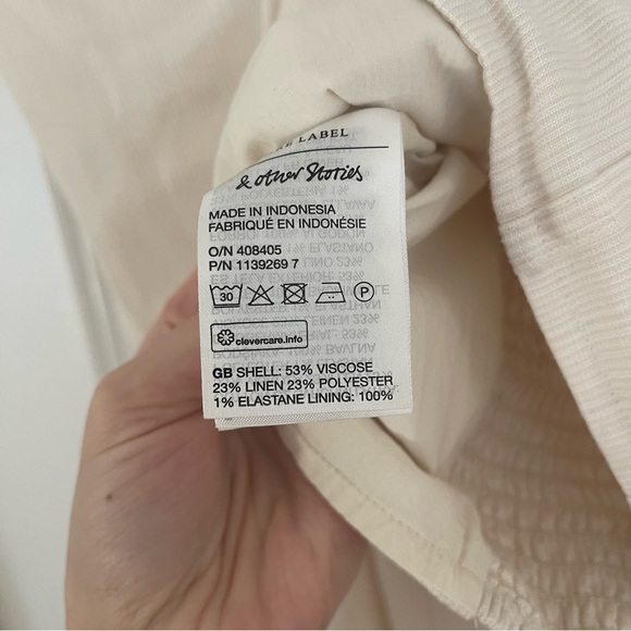 & Other Stories Puff Sleeve Corset Blouse - Picture 4 of 9